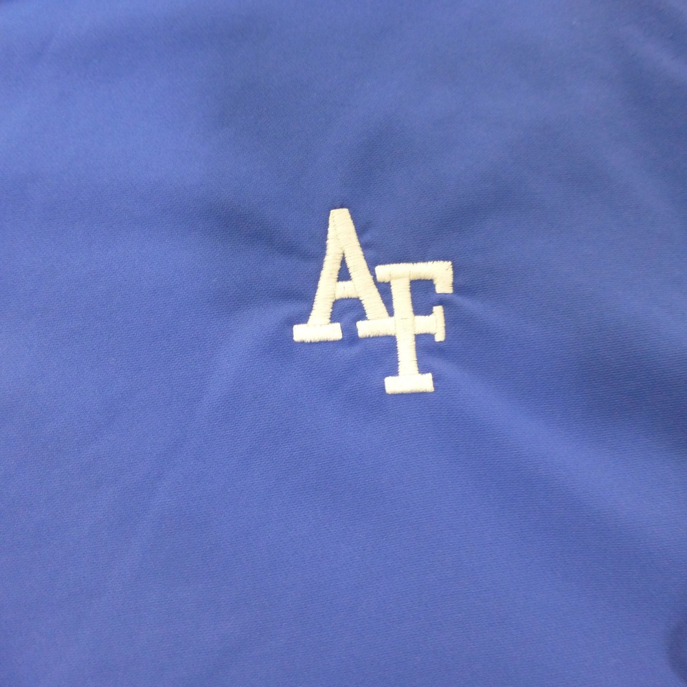 Nike Air Force Falcons Dri-FIT 1/4 Zip Short Sleeve Windbreaker Mens XL Blue - Picture 6 of 10